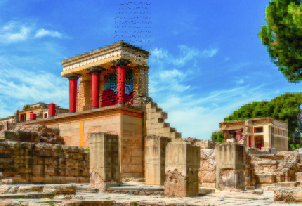 Pałac minojski w Knossos – jedno z najważniejszych stanowisk archeologicznych Krety