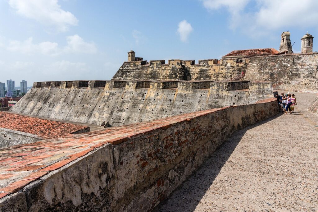 Zamek San Felipe de Barajas w Cartagenie, symbol kolonialnej historii Kolumbii