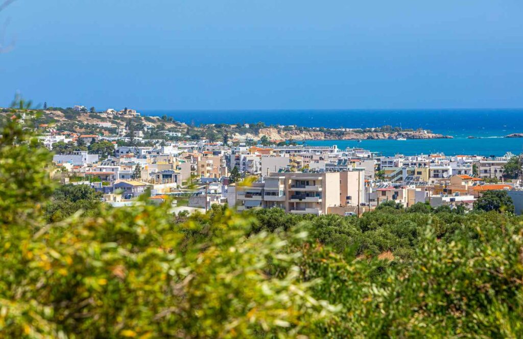 Widok na panoramę Heraklionu na Krecie